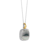 Zirkonia Cushion Ketting met hanger