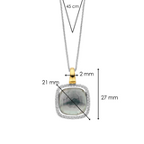 Zirkonia Cushion Ketting met hanger