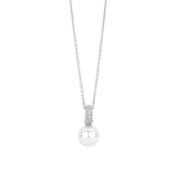 Ketting met Zirkonia Parel hanger 8mm