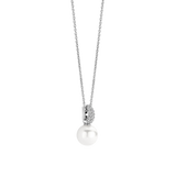 Ketting met Zirkonia Parel hanger 8mm