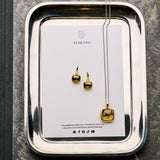Kaki Cushion Ketting met hanger