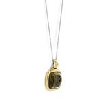Kaki Cushion Ketting met hanger