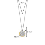 Zirkonia Cushion Ketting met hanger