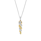 Zirkonia Twist Ketting met hanger