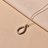 Classic Soft Oval Zirkonia Ketting met hanger