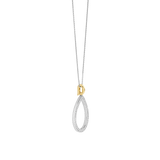 Classic Soft Oval Zirkonia Ketting met hanger