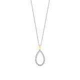 Classic Soft Oval Zirkonia Ketting met hanger