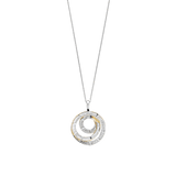 Sculptural Twisted Zirkonia Ketting met hanger