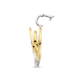 Sculptural Twisted Zirkonia Ketting met hanger