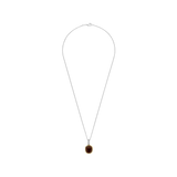 Smokey Brown Cushion Ketting met hanger