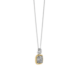 Grijze Zirkonia Cushion Ketting met hanger