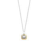 Grijze Zirkonia Cushion Ketting met hanger
