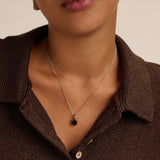 Ketting met Vierkante Zwarte hanger