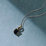 Ketting met Vierkante Zwarte hanger