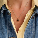 Ketting met Vierkante Kaki hanger