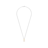 Ketting met Vierkante Parel hanger 11mm