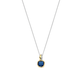Blauwe Cushion Ketting met hanger