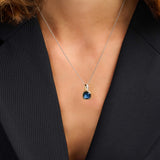 Blauwe Cushion Ketting met hanger