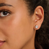 Classic Zirkonia Oorbellen 8mm