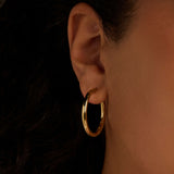 Classic Goudkleurige Oversized Hoops 30mm