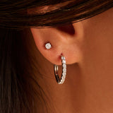 Classic Zirkonia Oorbellen 4mm