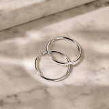 Classic Zilveren Oversized Hoops 35mm