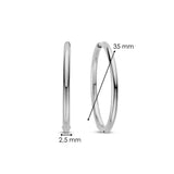 Classic Zilveren Oversized Hoops 35mm