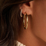 Classic Goudkleurige Oversized Hoops 35mm