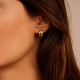 Vintage Zirkonia Schakel Hoops