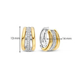 Vintage Zirkonia Schakel Hoops