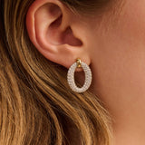 Classic Soft Oval Zirkonia Oorbellen