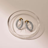 Classic Soft Oval Zirkonia Oorbellen