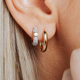 Zirkonia Hoops met steen