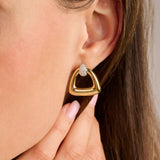Vintage Open Triangle Oorbellen