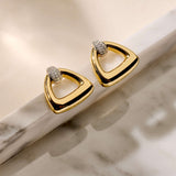 Vintage Open Triangle Oorbellen