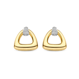 Vintage Open Triangle Oorbellen