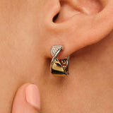 Twisted Zirkonia Hoops