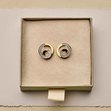Sculptural Twisted Zirkonia Oorbellen