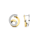 Sculptural Twisted Zirkonia Oorbellen