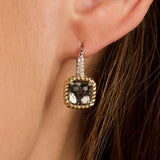 Grijze Zirkonia Cushion Hoops