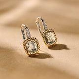 Grijze Zirkonia Cushion Hoops