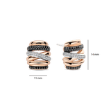 Honeycomb Crossover Oorbellen