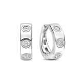 Classic Zirkonia Hoops Zilver