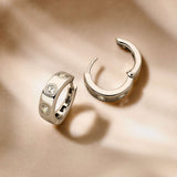 Classic Zirkonia Hoops Zilver