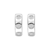 Classic Zirkonia Hoops Zilver