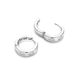 Classic Zirkonia Hoops Zilver