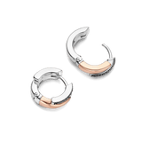 Zwarte Zirkonia Layered Hoops