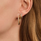 Zirkonia Layered Hoops
