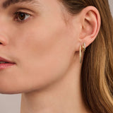Zirkonia Layered Hoops