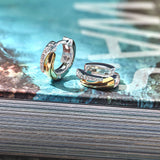 Zirkonia Layered Hoops